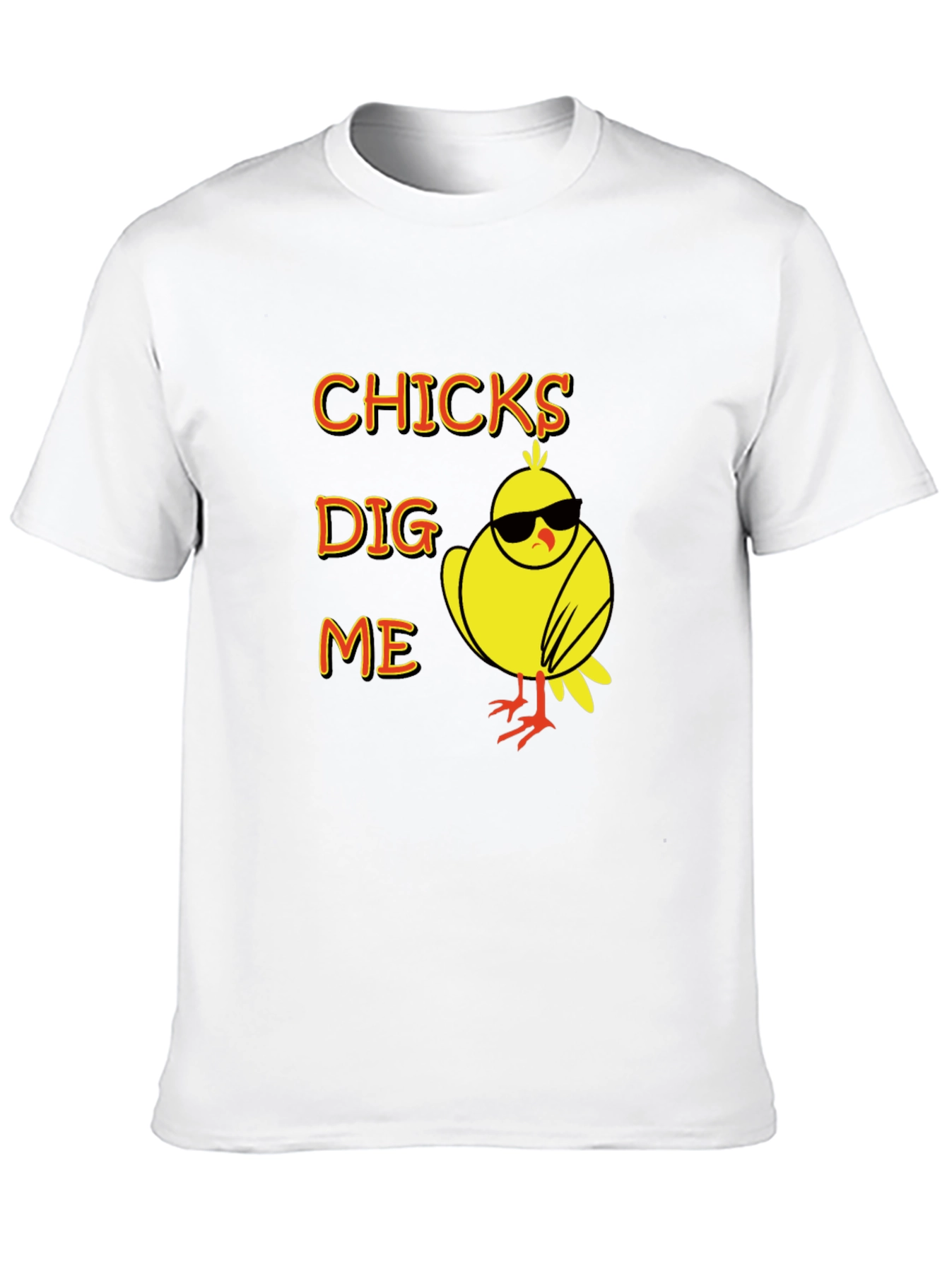 Camiseta Negra: Pollitos me aman