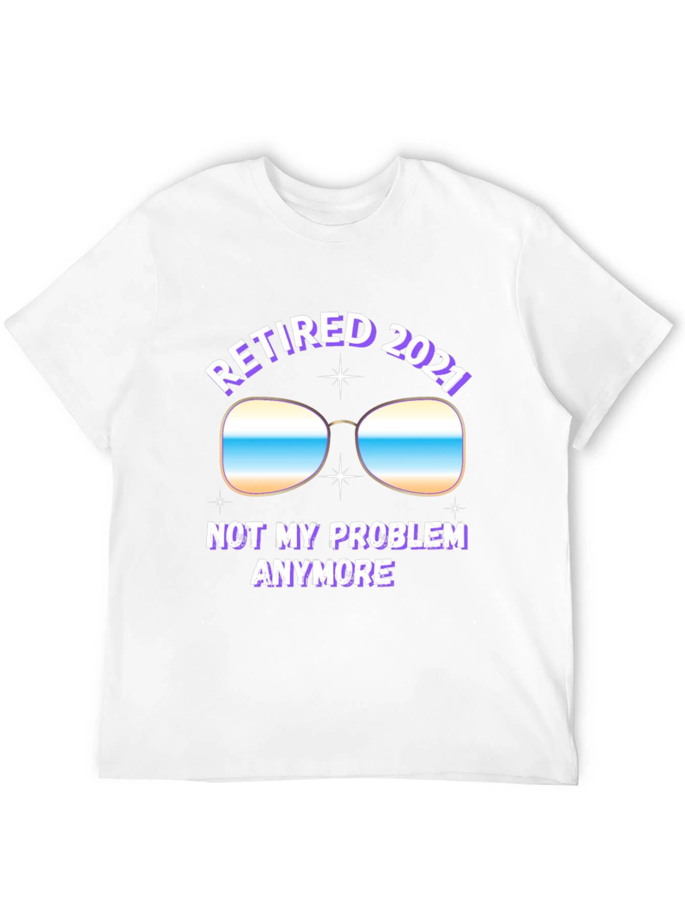 Camiseta Hombre Retirado 2021: No Es Mi Problema