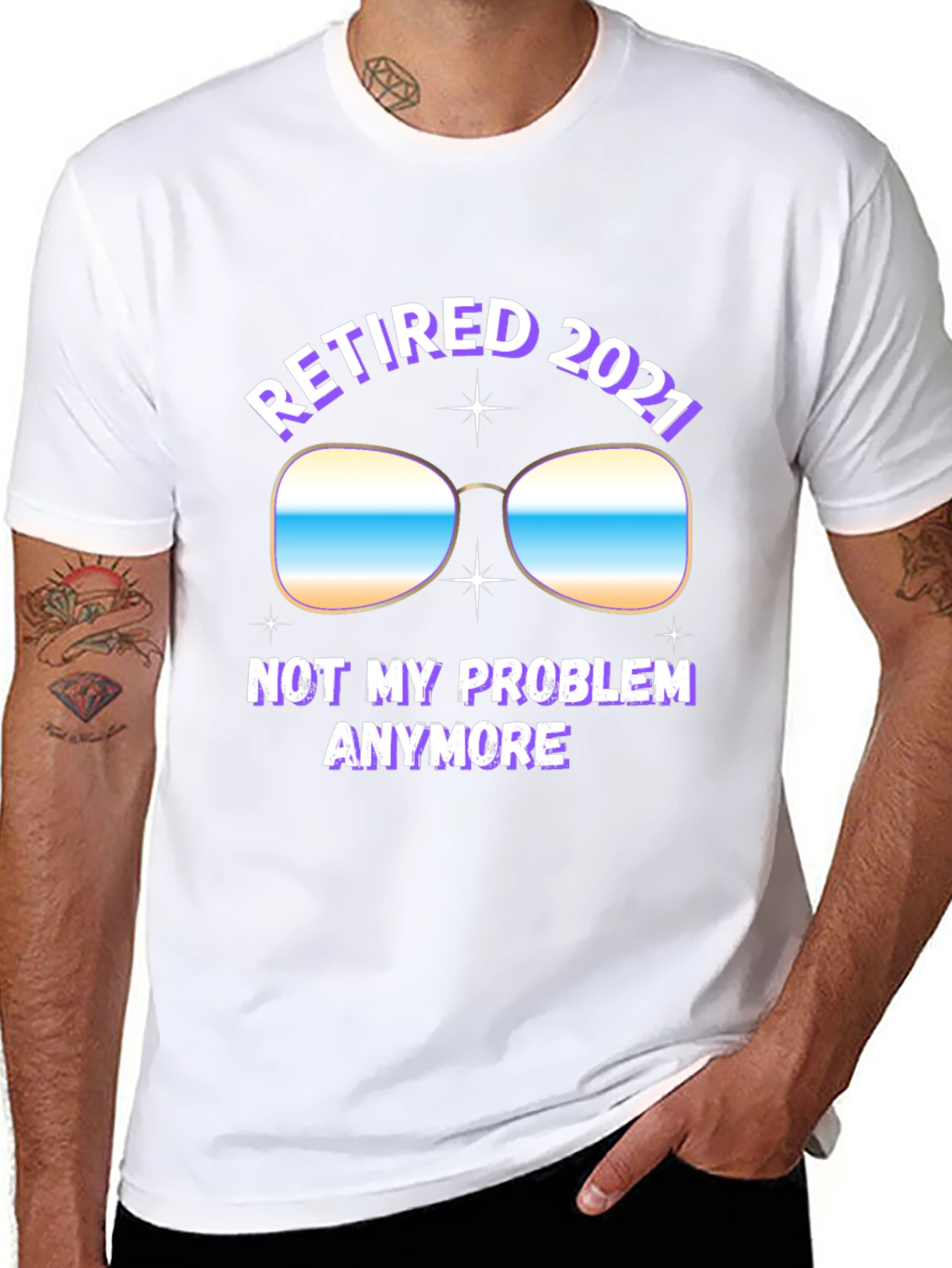 Camiseta Hombre Retirado 2021: No Es Mi Problema