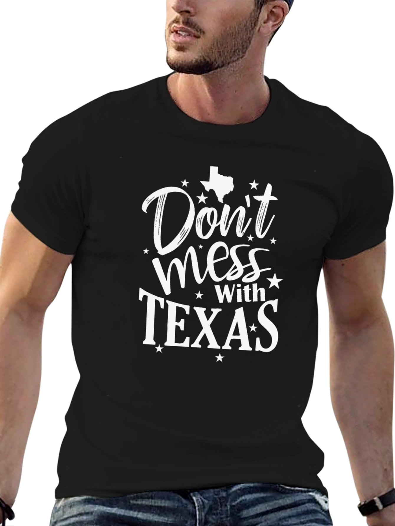 Camiseta Negra Dont Mess With Texas
