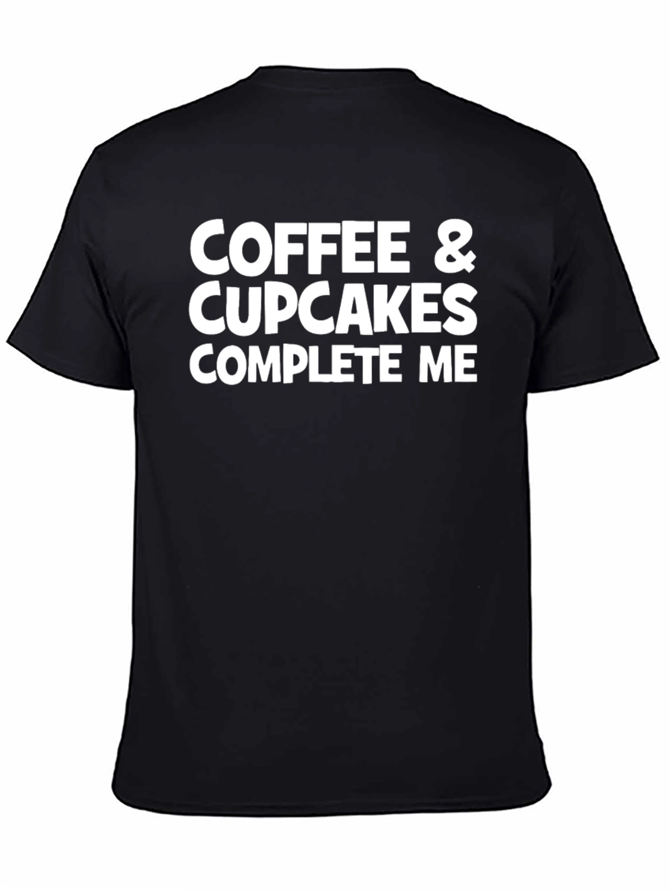 Camiseta Negra: Coffee & Cupcakes