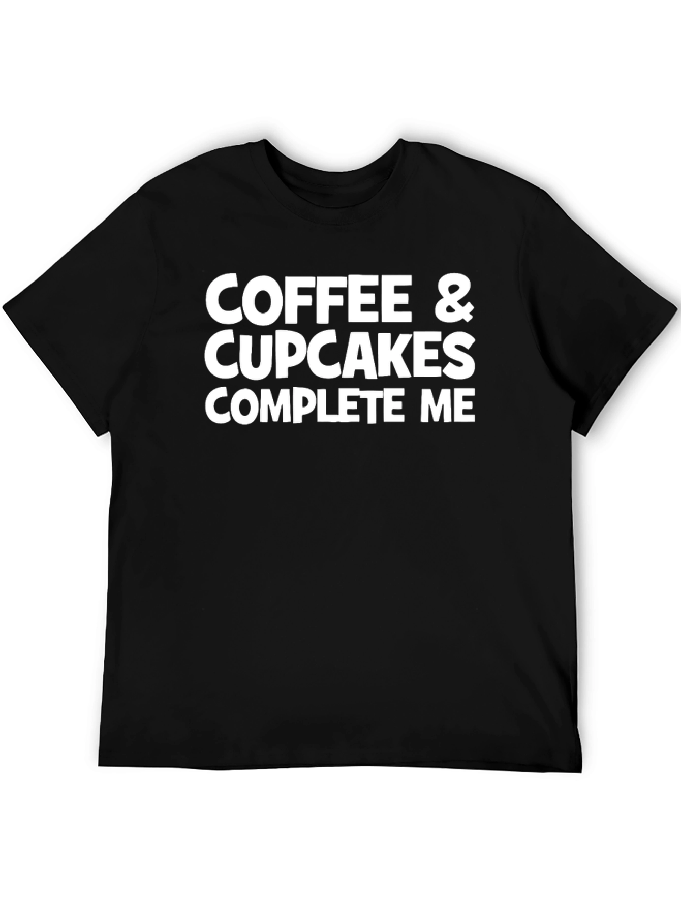 Camiseta Negra: Coffee & Cupcakes