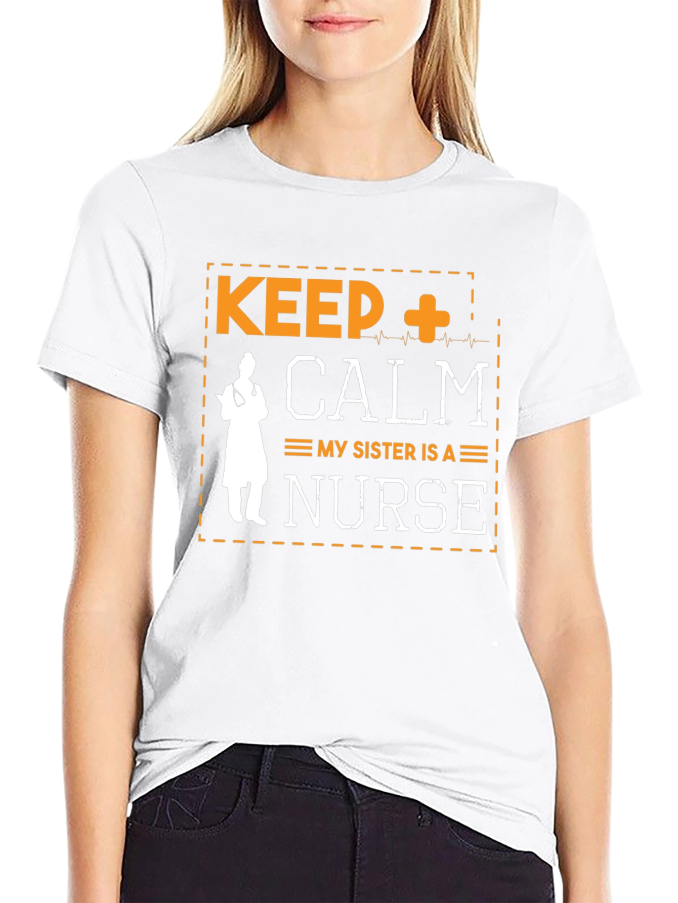 Camiseta Keep Calm My Sister Is A Nurse