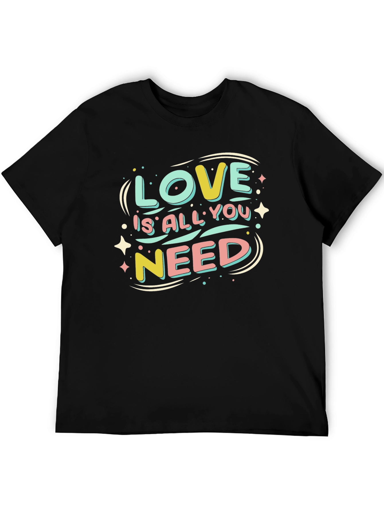 Camiseta Negra Love is All You Need