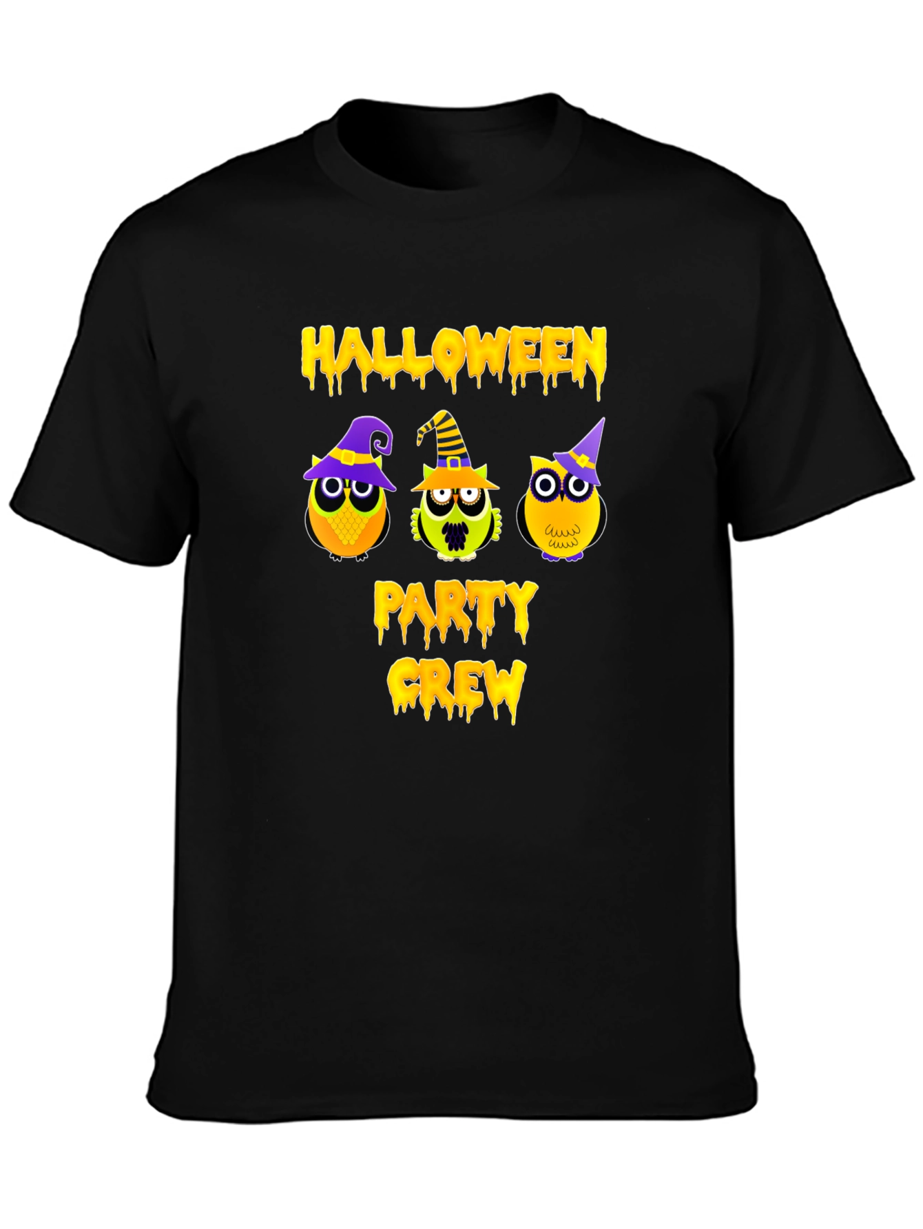 Camiseta Halloween Party Crew Owls