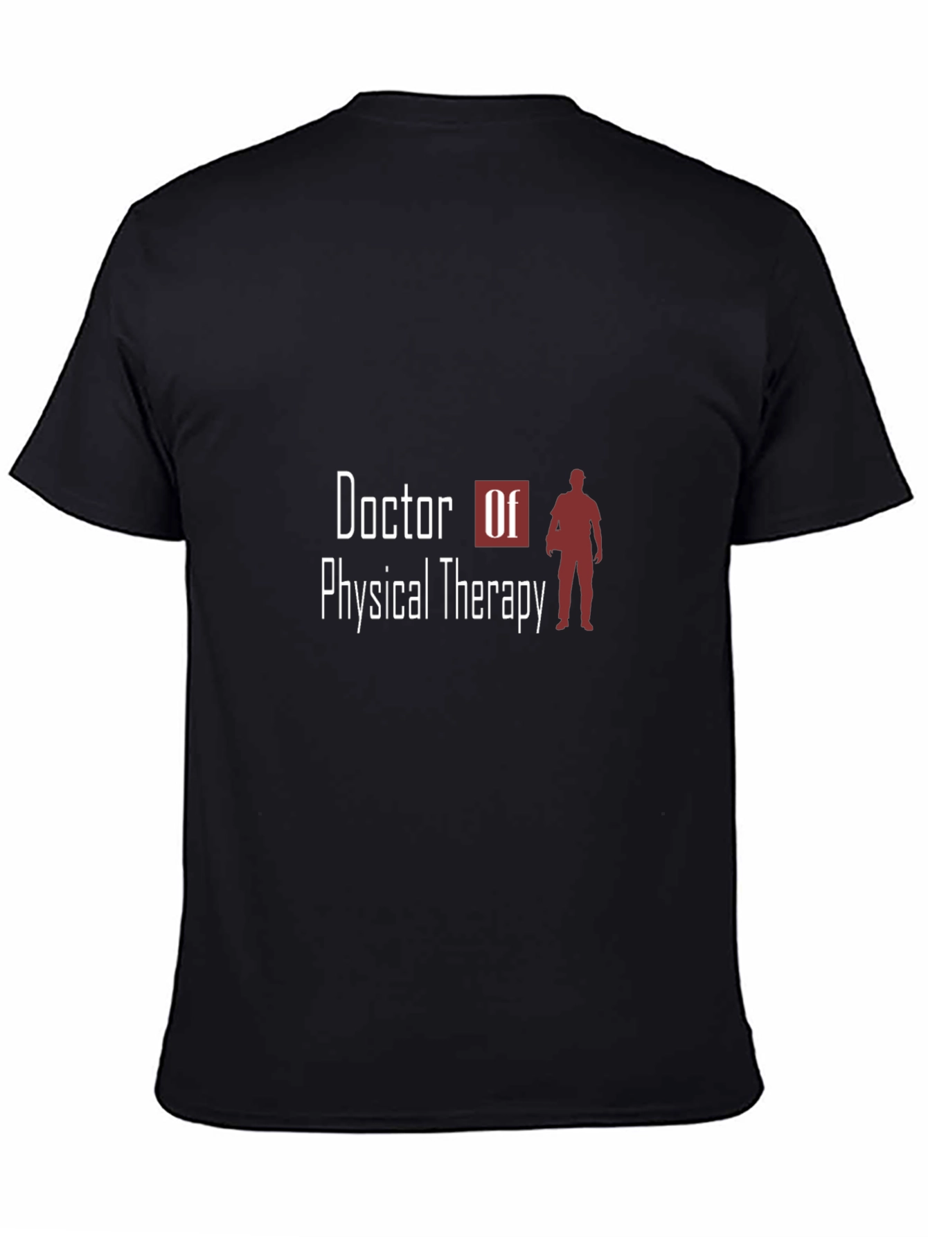 Camiseta Negra Doctor en Fisioterapia