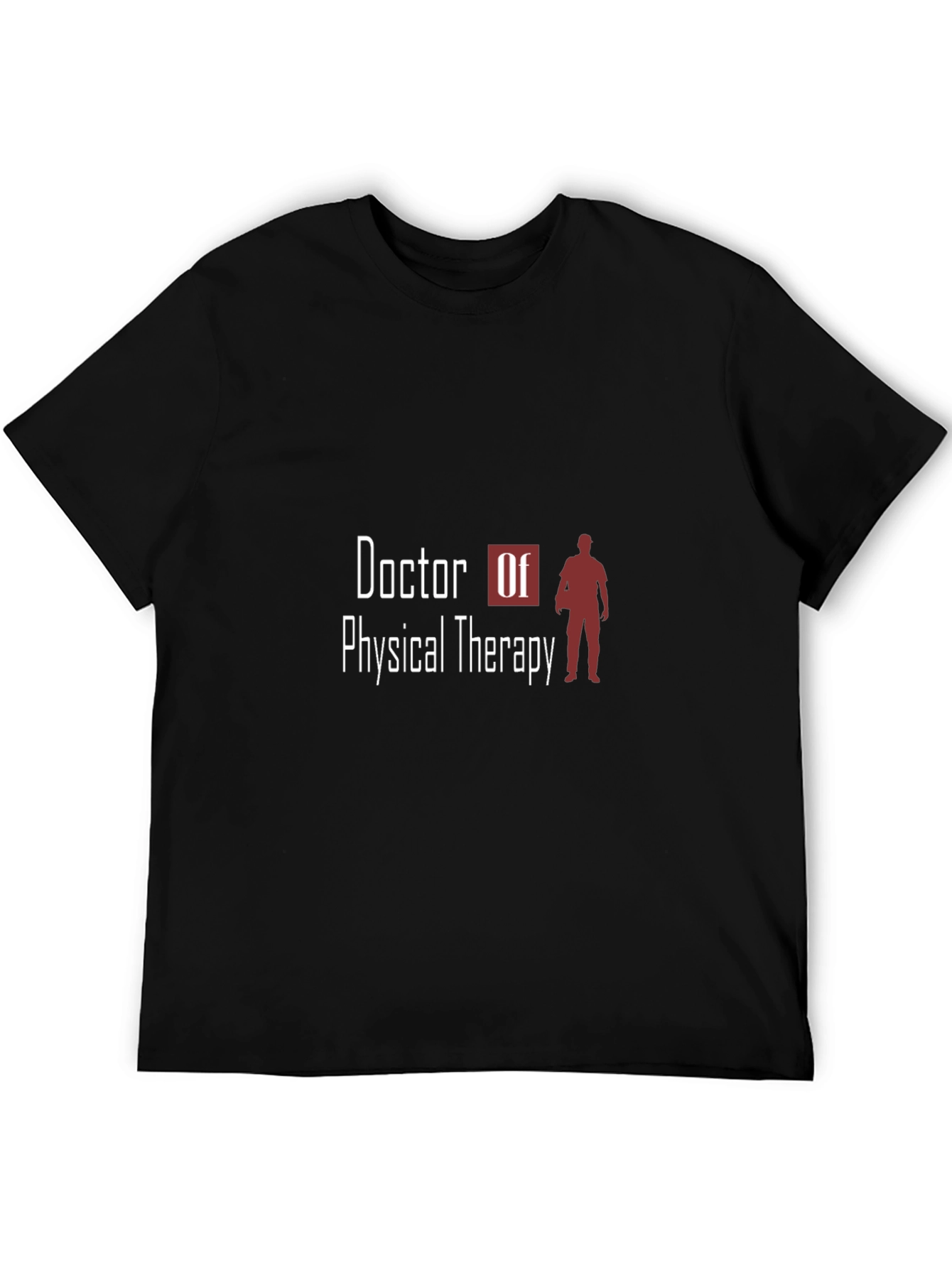 Camiseta Negra Doctor en Fisioterapia