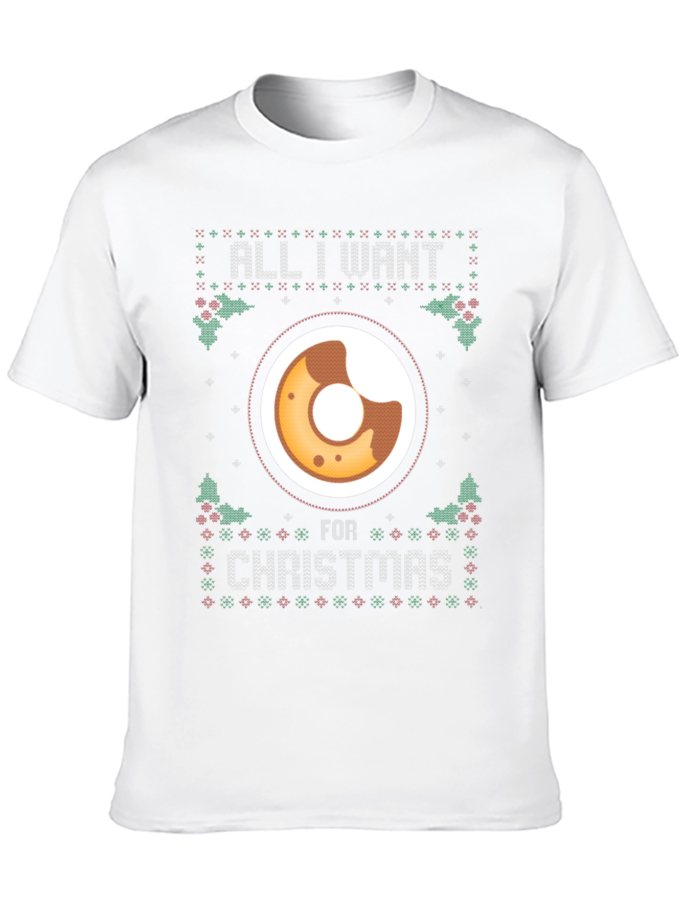 Camiseta Navideña All I Want is Donut