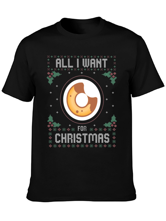 Camiseta Navideña All I Want is Donut