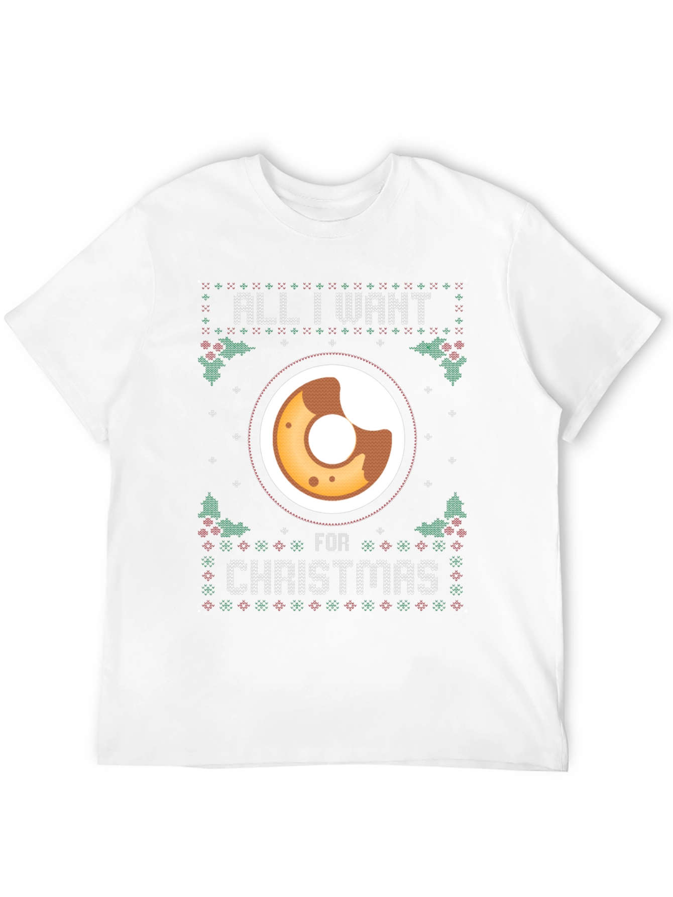 Camiseta Navideña All I Want is Donut