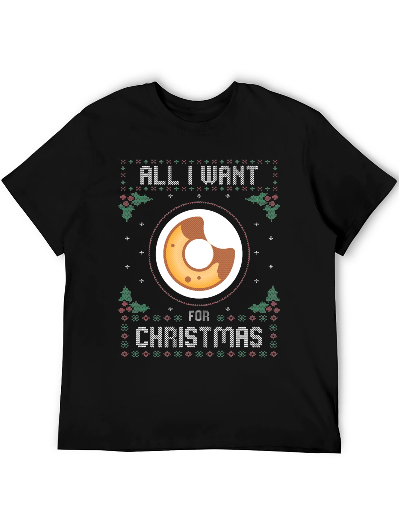 Camiseta Navideña All I Want is Donut
