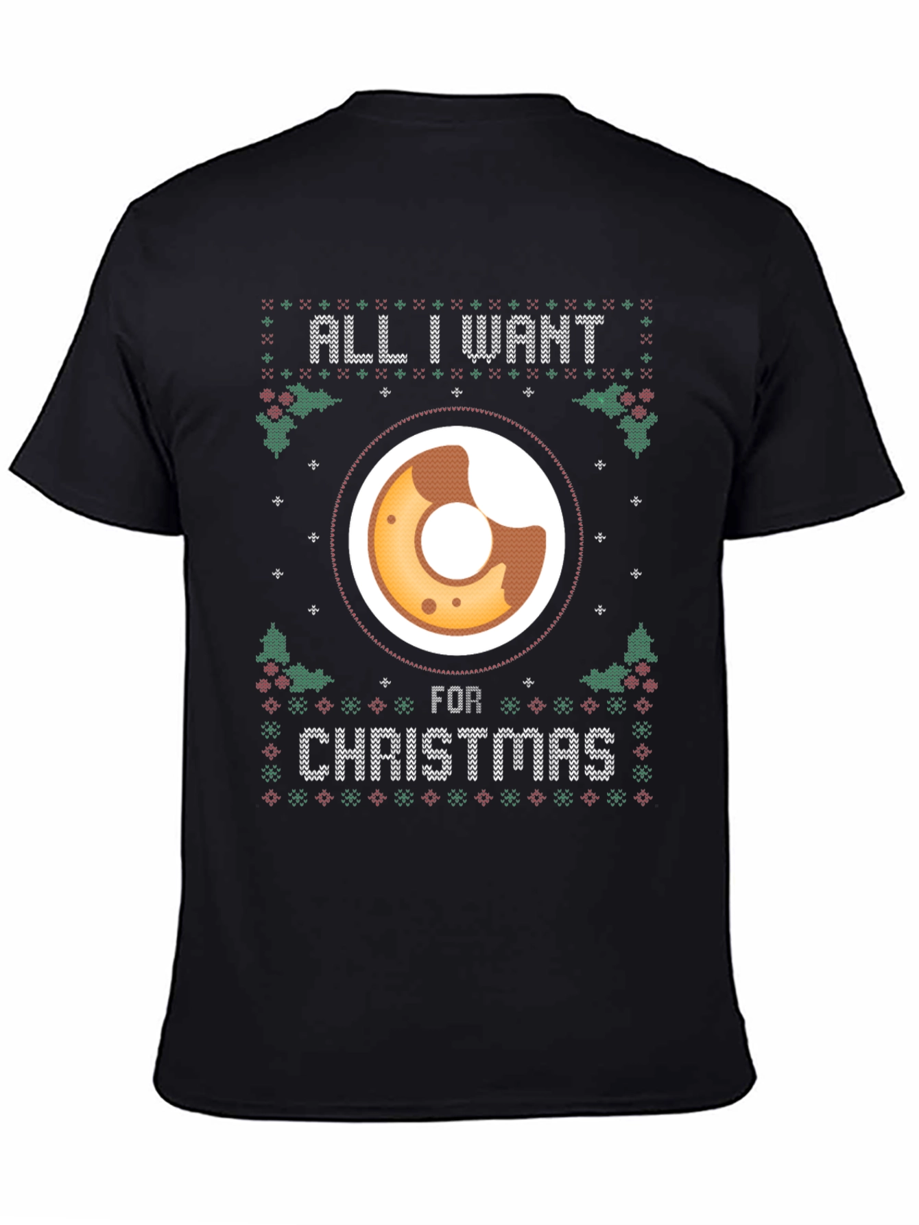 Camiseta Navideña All I Want is Donut