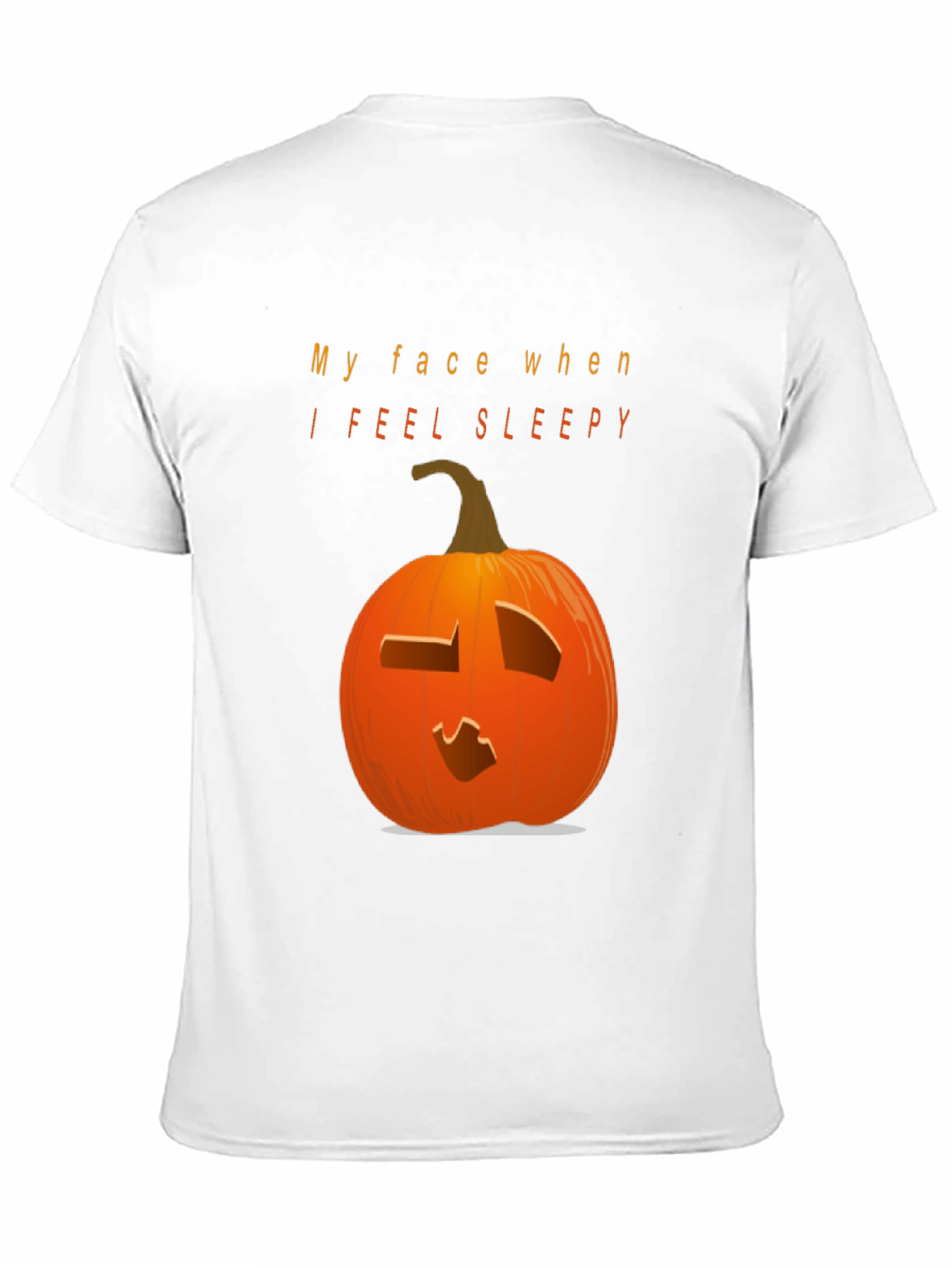 Camiseta Negra con Calabaza Somnolienta