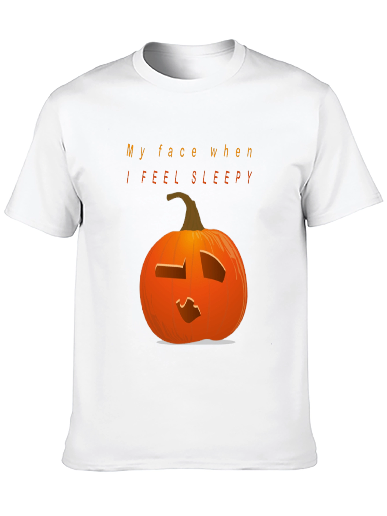 Camiseta Negra con Calabaza Somnolienta