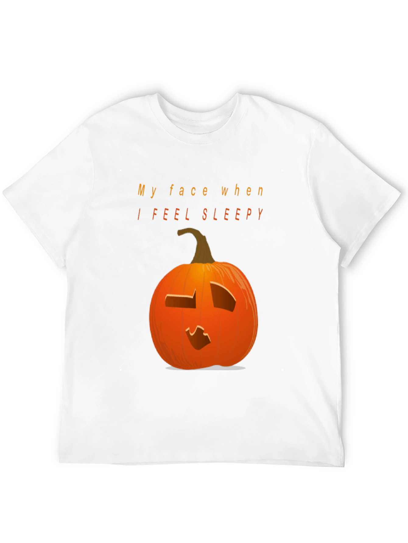 Camiseta Negra con Calabaza Somnolienta