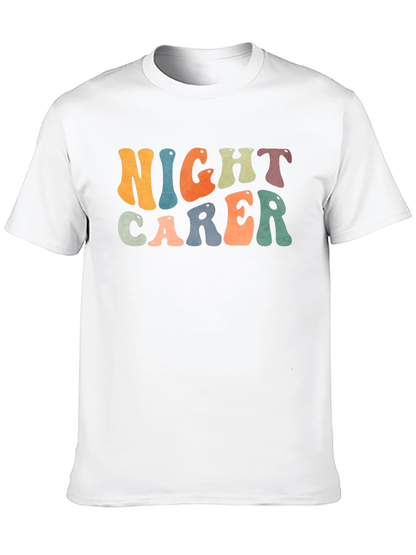 Camiseta Negra Night Carer Retro