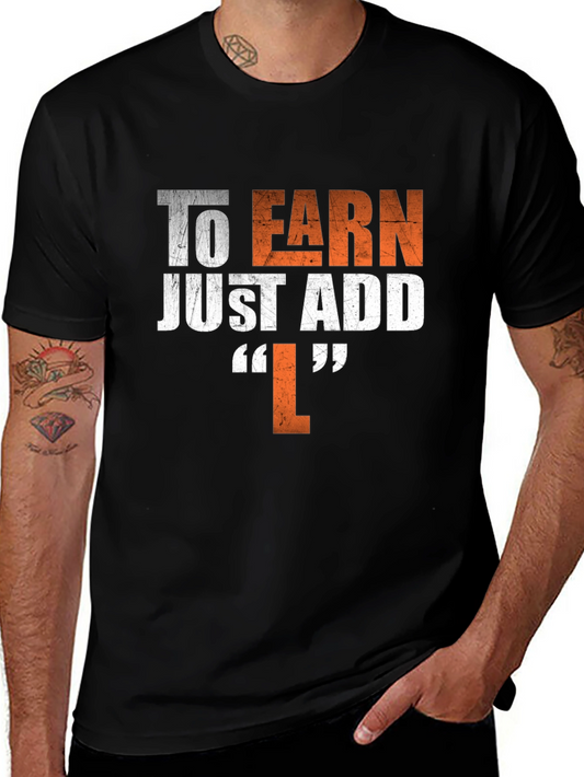 Camiseta Negra: Para Ganar Solo Añade L