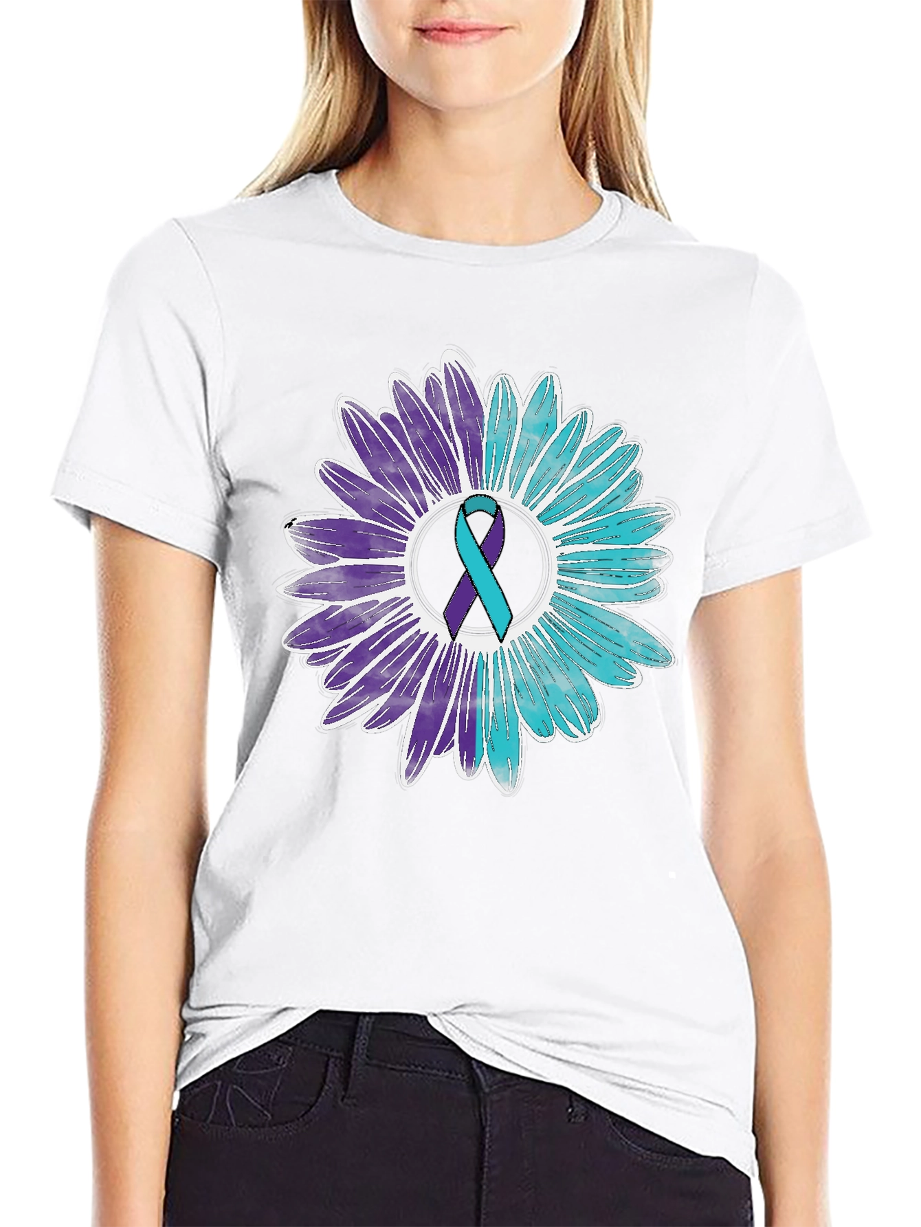 Camiseta Flor Conciencia Suicidio