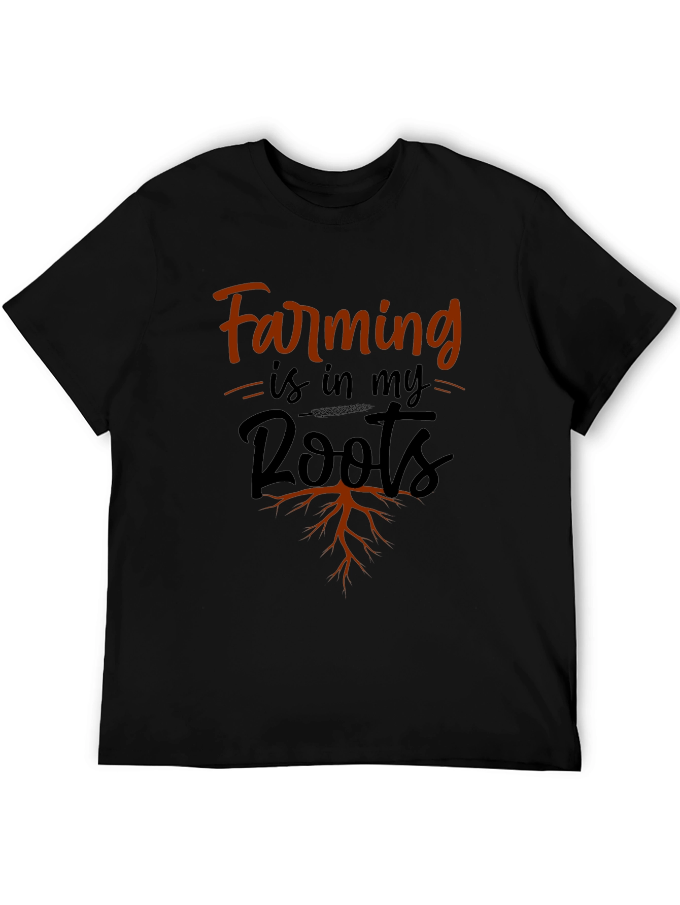 Camiseta Negra Farming is in my Roots