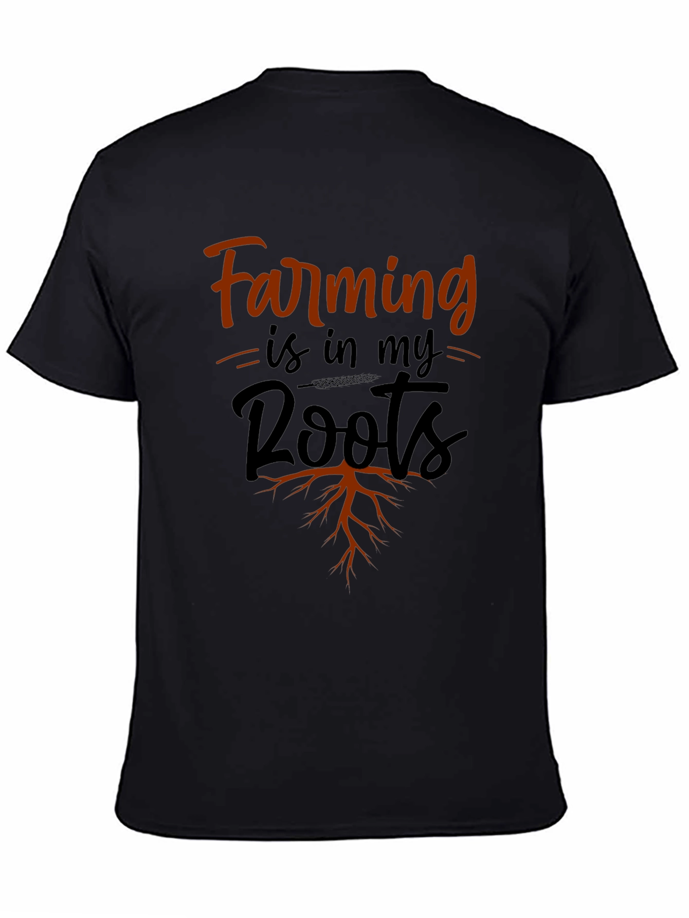 Camiseta Negra Farming is in my Roots