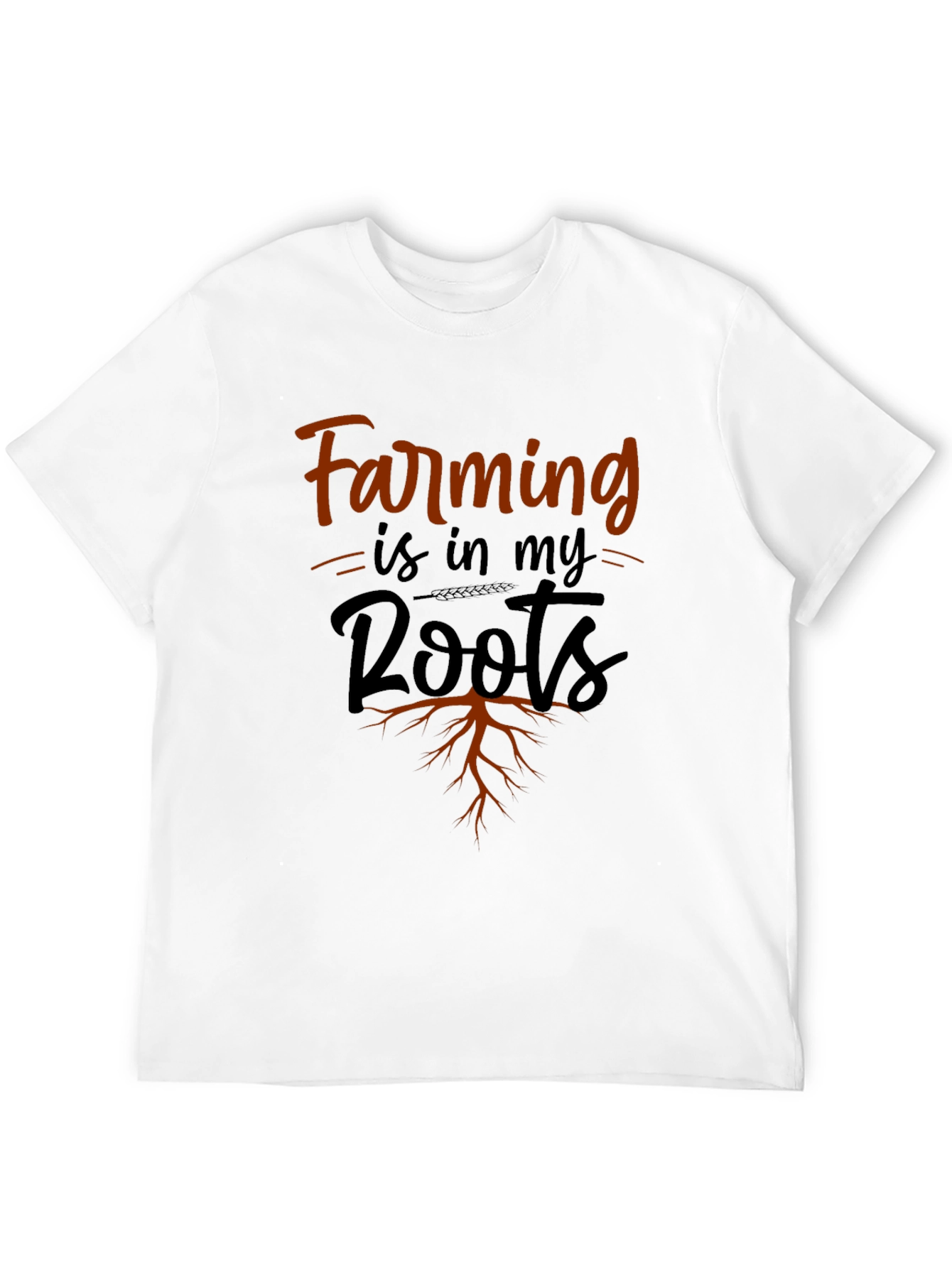 Camiseta Negra Farming is in my Roots