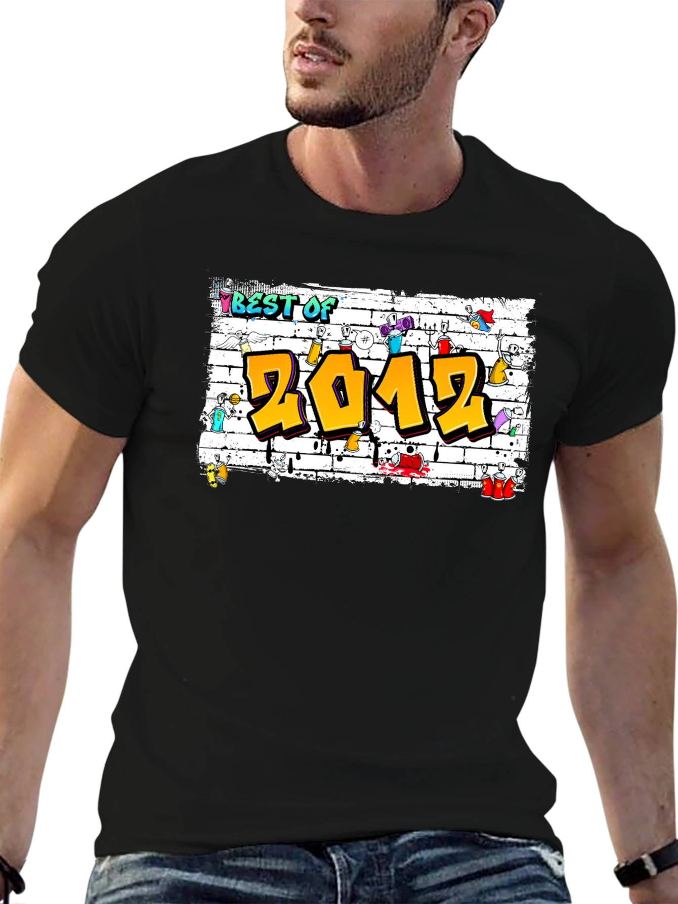 Camiseta Negra Best of 2012 Graffiti