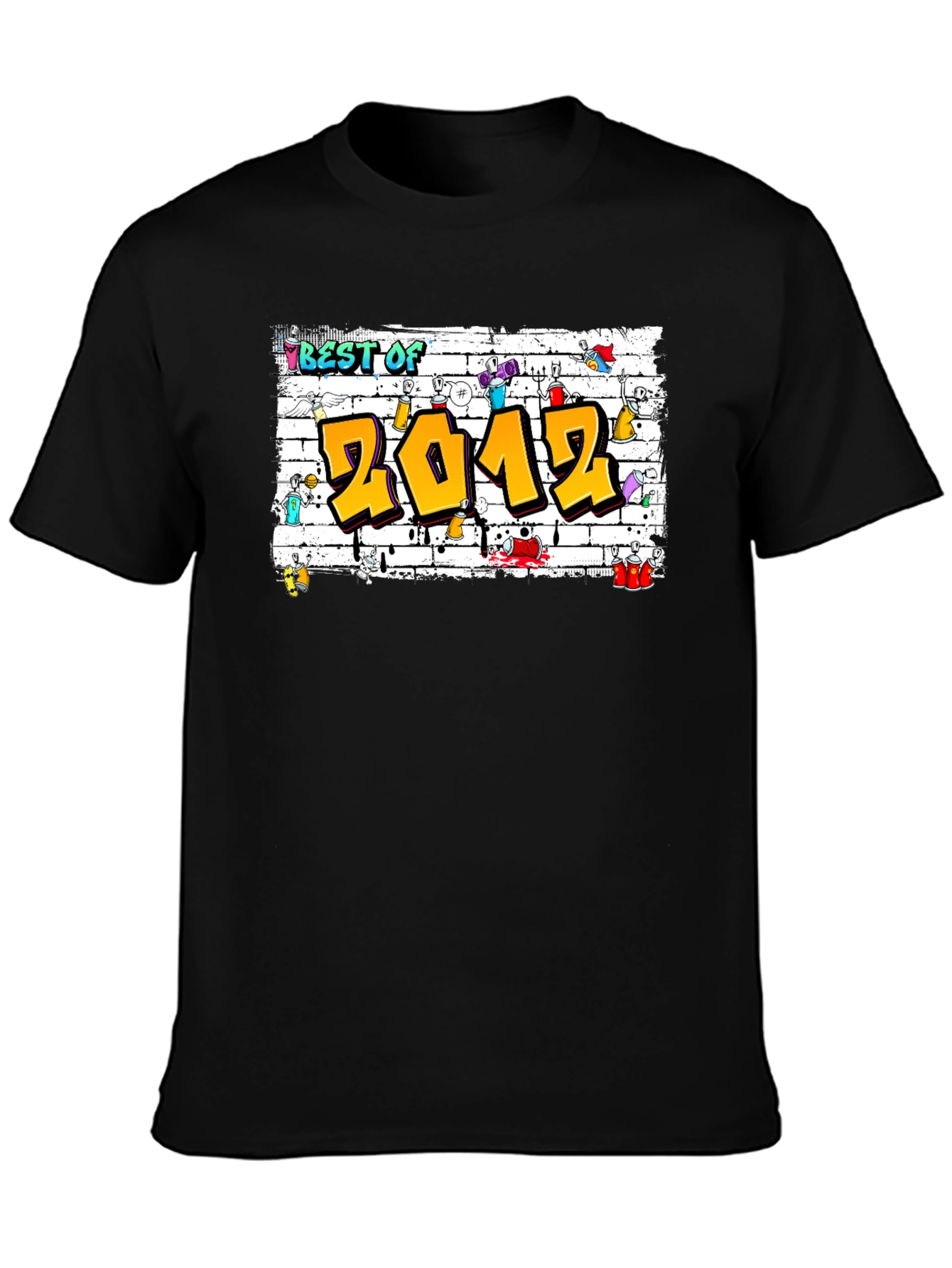 Camiseta Negra Best of 2012 Graffiti
