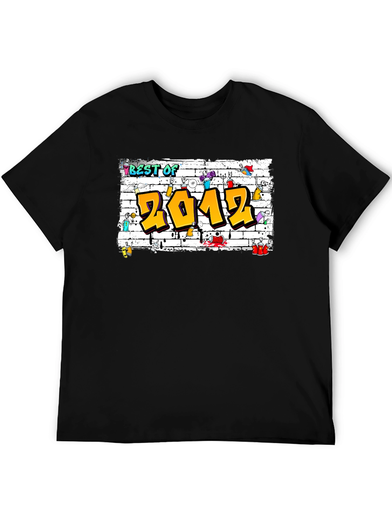 Camiseta Negra Best of 2012 Graffiti