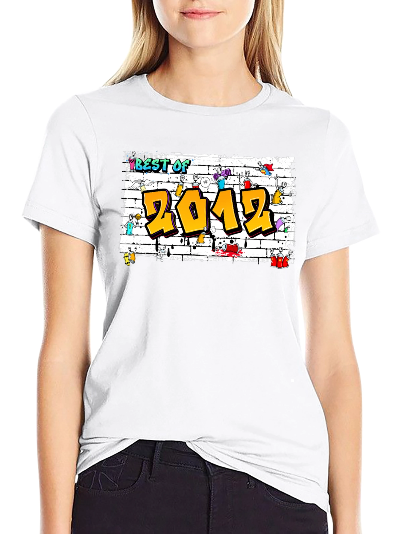 Camiseta Negra Best of 2012 Graffiti
