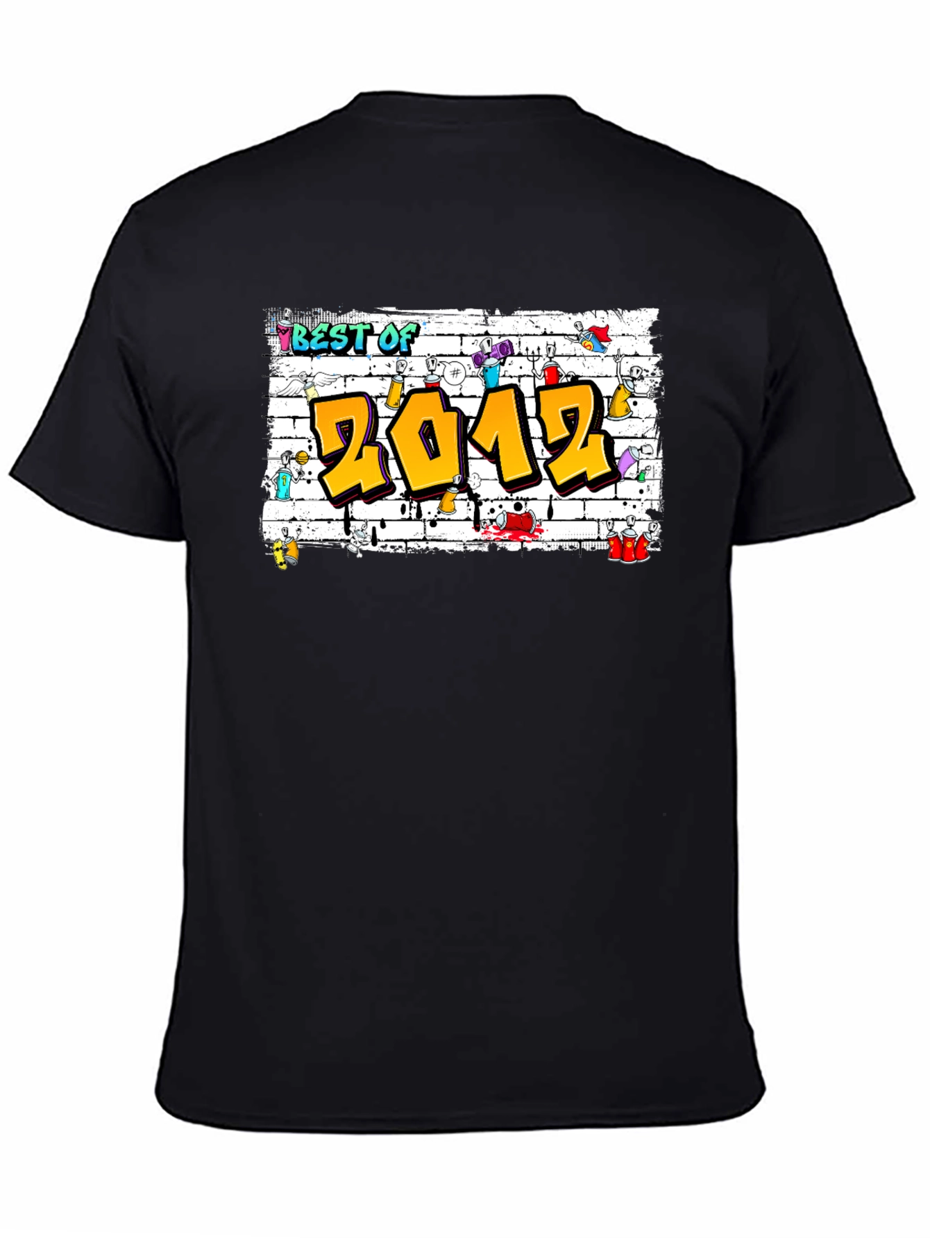 Camiseta Negra Best of 2012 Graffiti