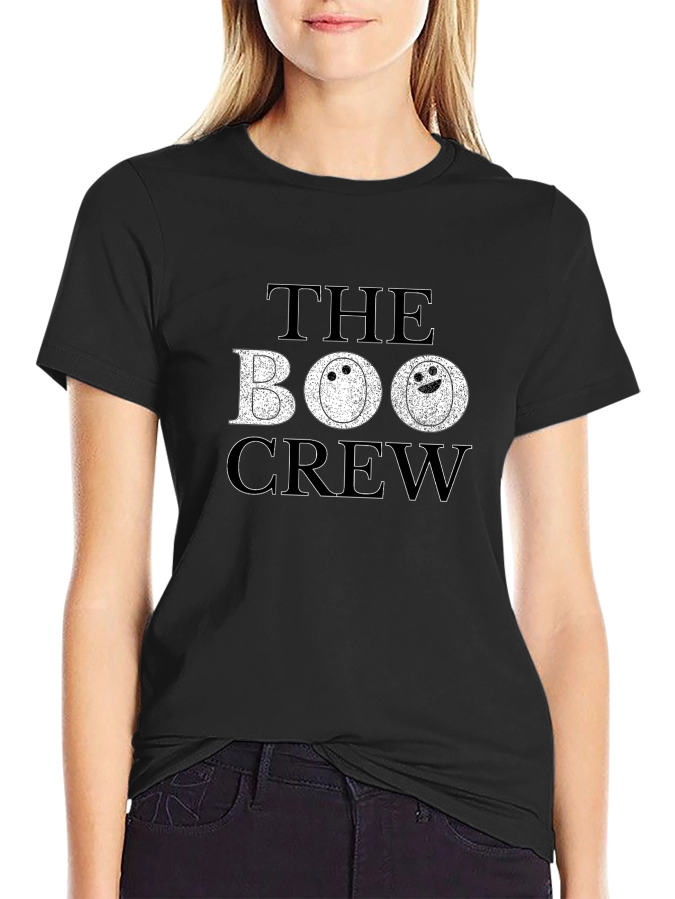 Camiseta Negra The Boo Crew Halloween