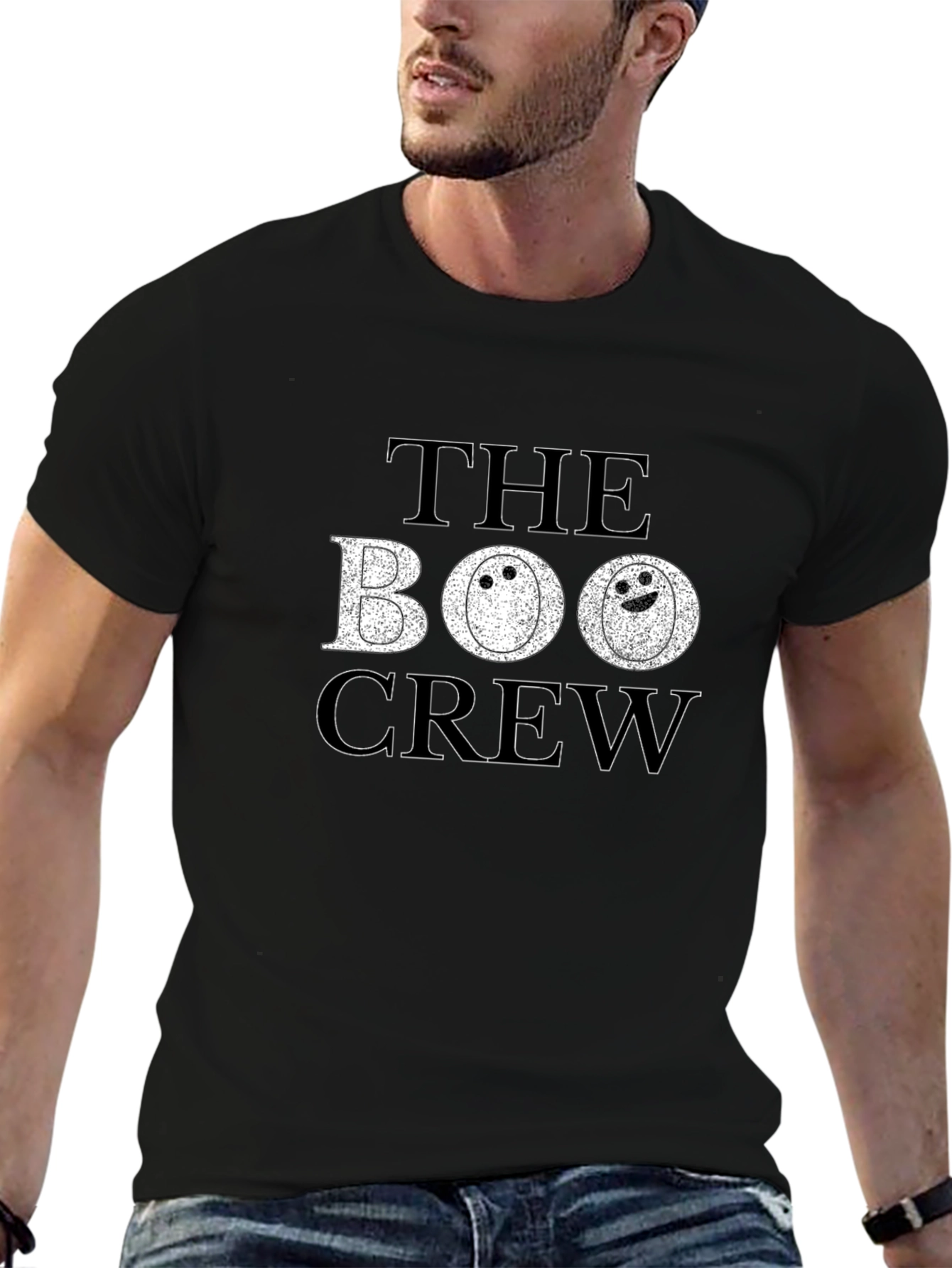 Camiseta Negra The Boo Crew Halloween