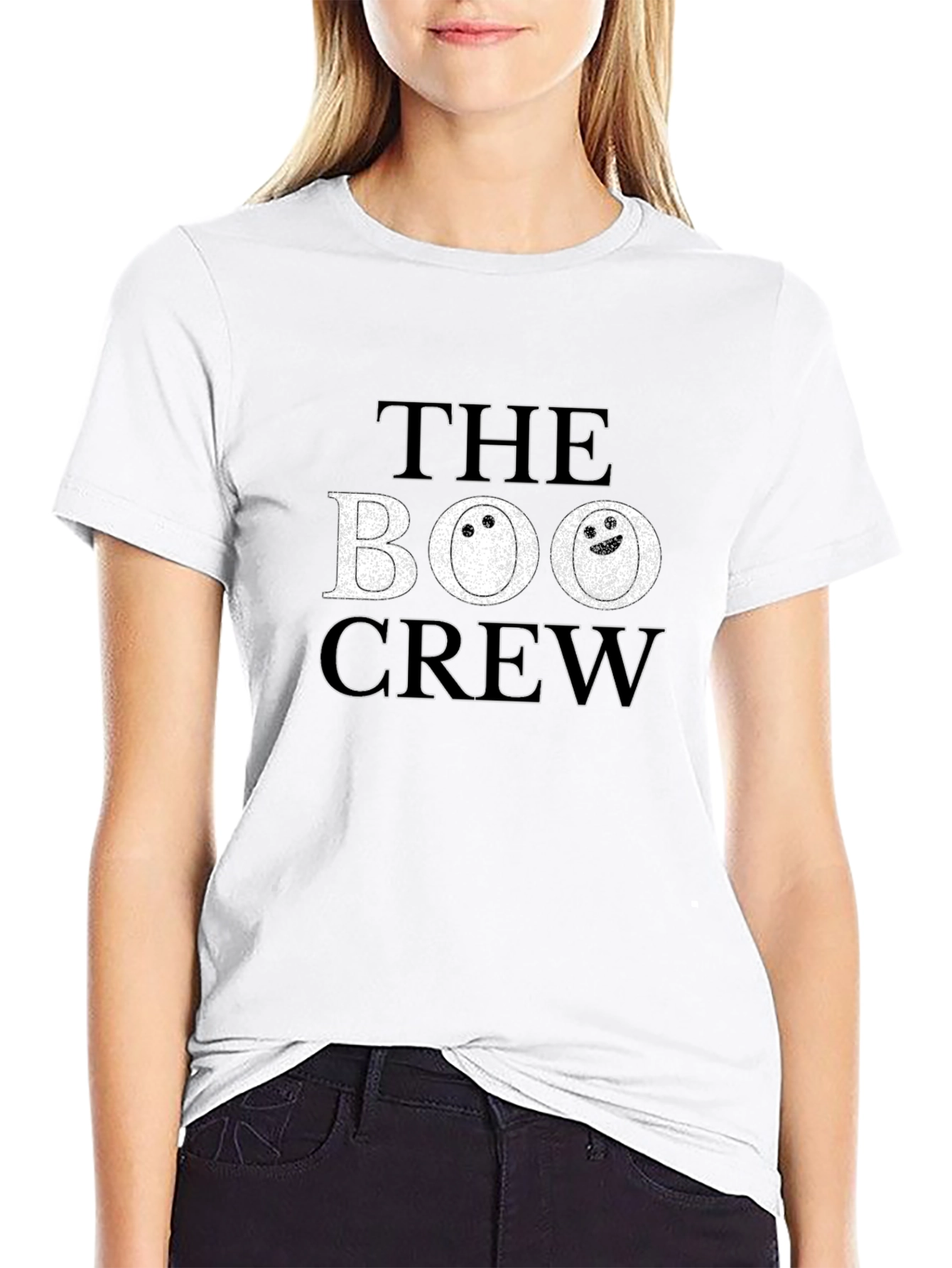 Camiseta Negra The Boo Crew Halloween