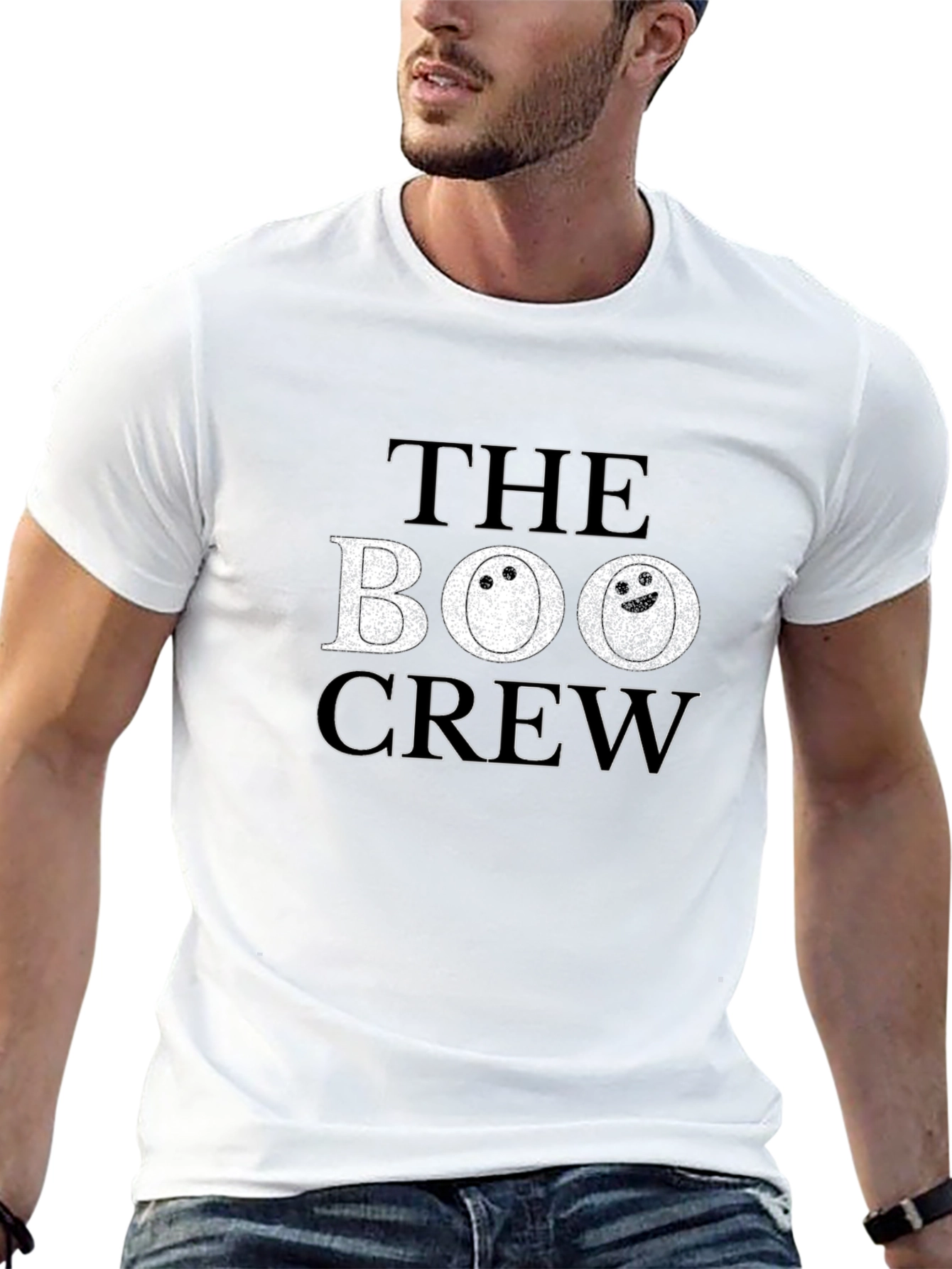 Camiseta Negra The Boo Crew Halloween