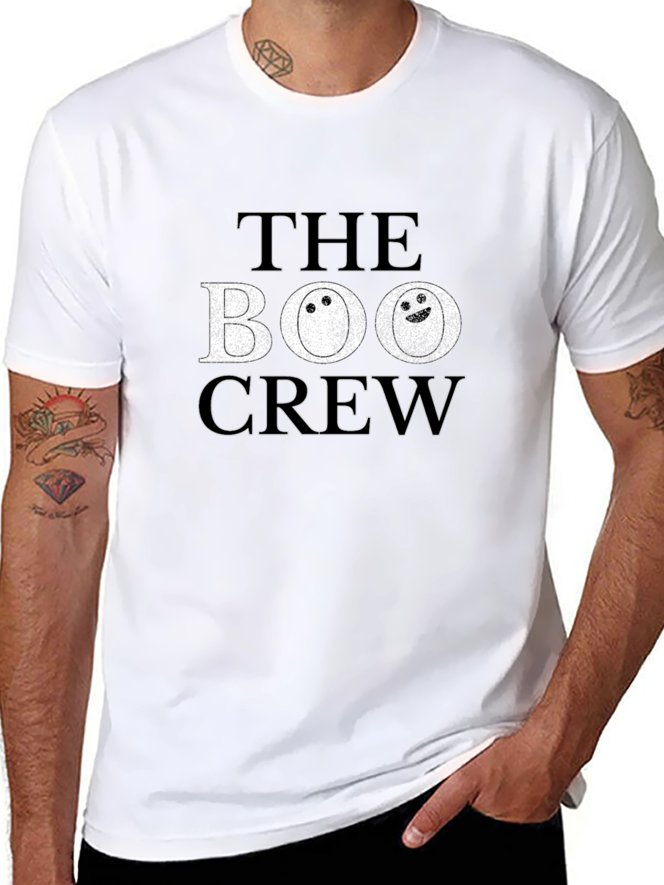 Camiseta Negra The Boo Crew Halloween