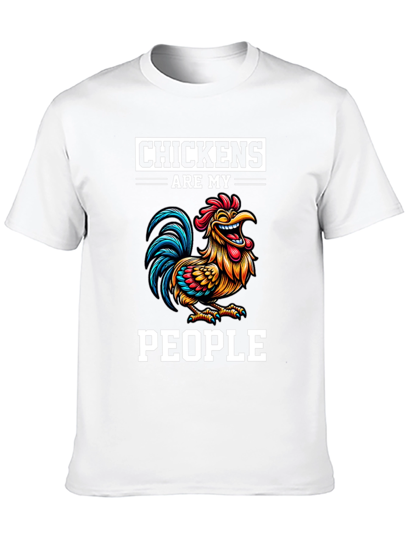 Camiseta Negra Chickens Are My People