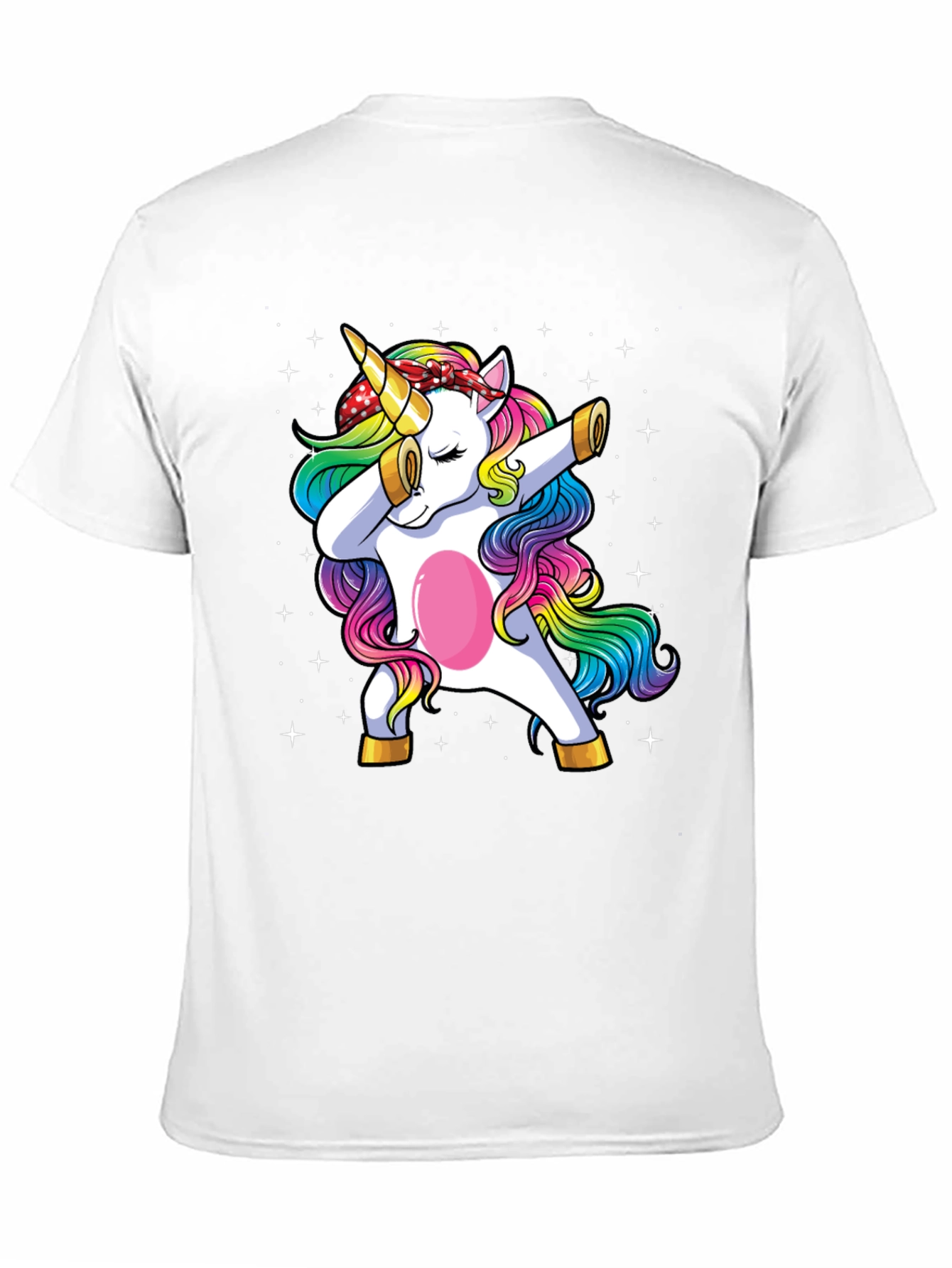 Camiseta Negra con Unicornio Dabbing