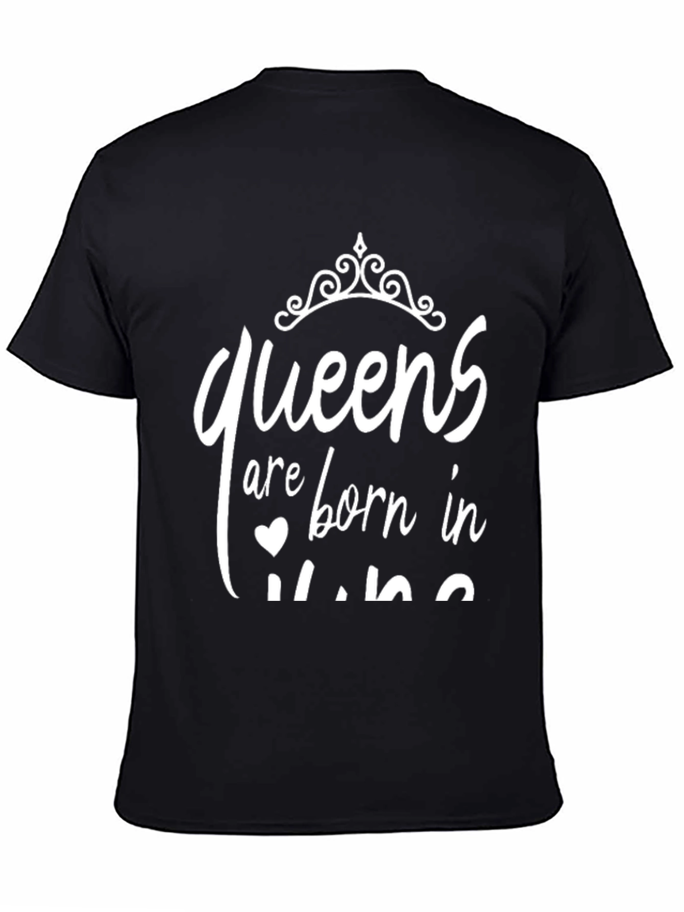 Camiseta Negra Queens Born in June