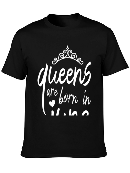 Camiseta Negra Queens Born in June