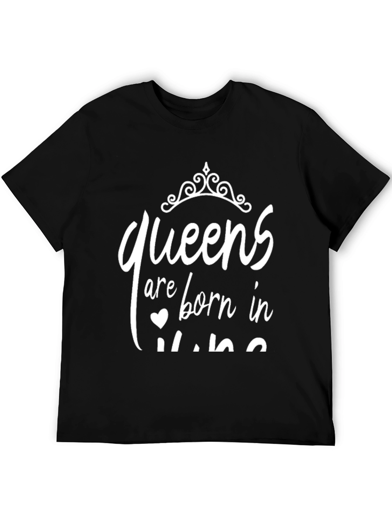 Camiseta Negra Queens Born in June