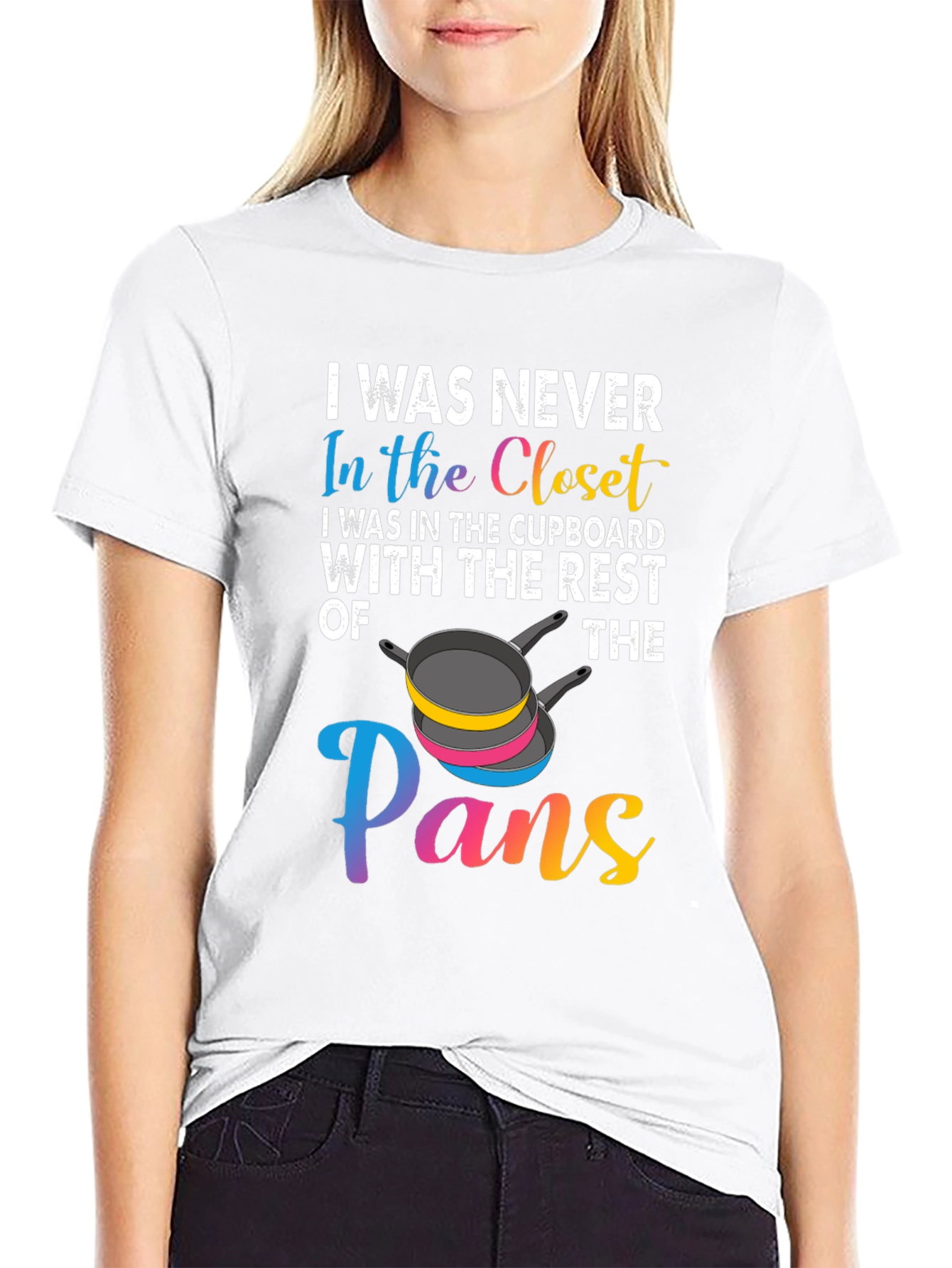 Camiseta Negra con Diseño Divertido Pans