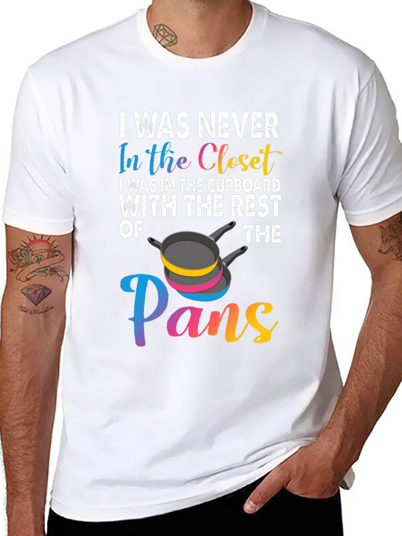 Camiseta Negra con Diseño Divertido Pans