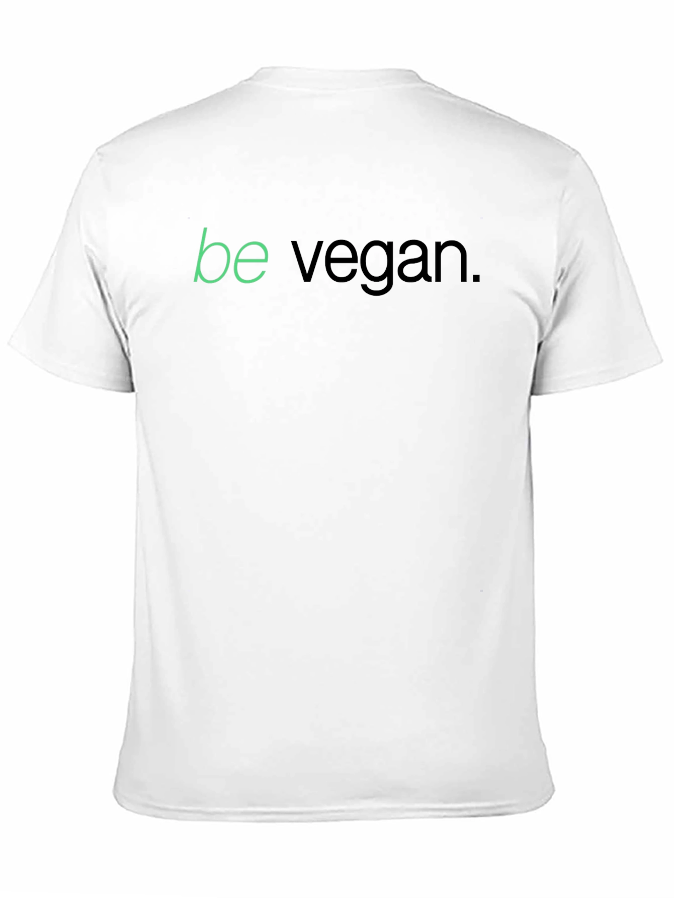 Camiseta Negra Be Vegan para Hombre