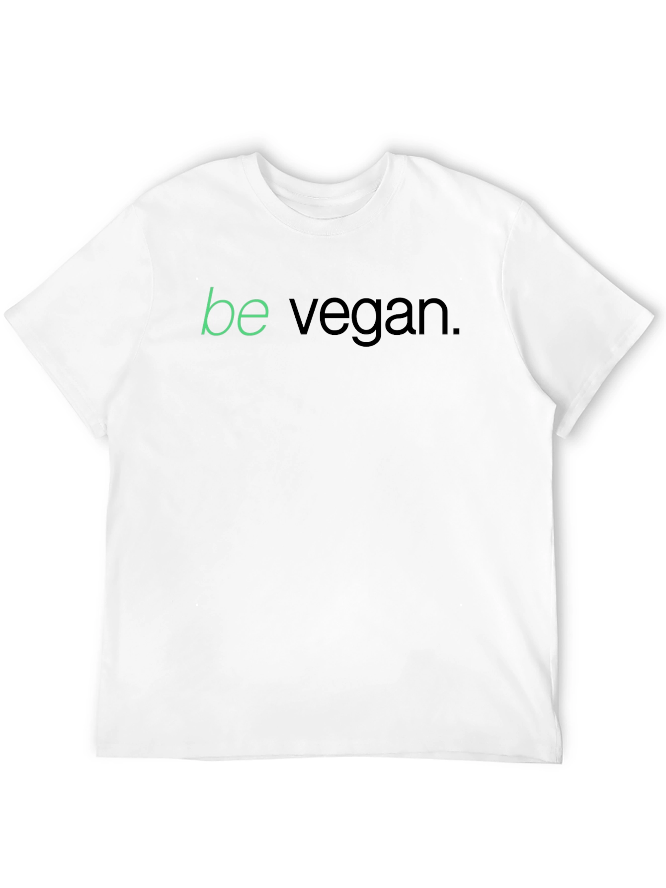Camiseta Negra Be Vegan para Hombre