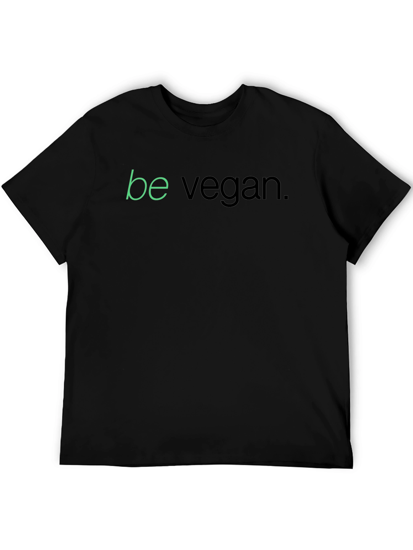 Camiseta Negra Be Vegan para Hombre