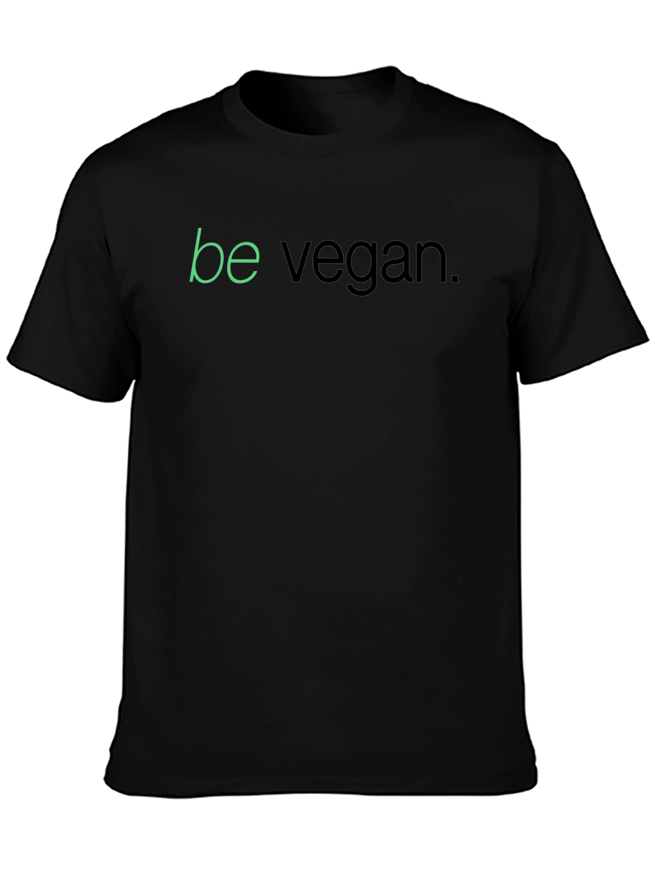 Camiseta Negra Be Vegan para Hombre