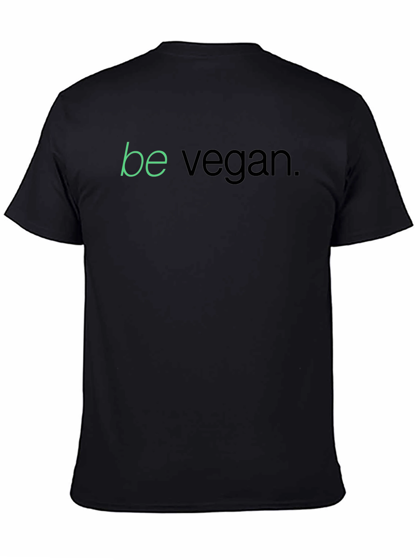 Camiseta Negra Be Vegan para Hombre