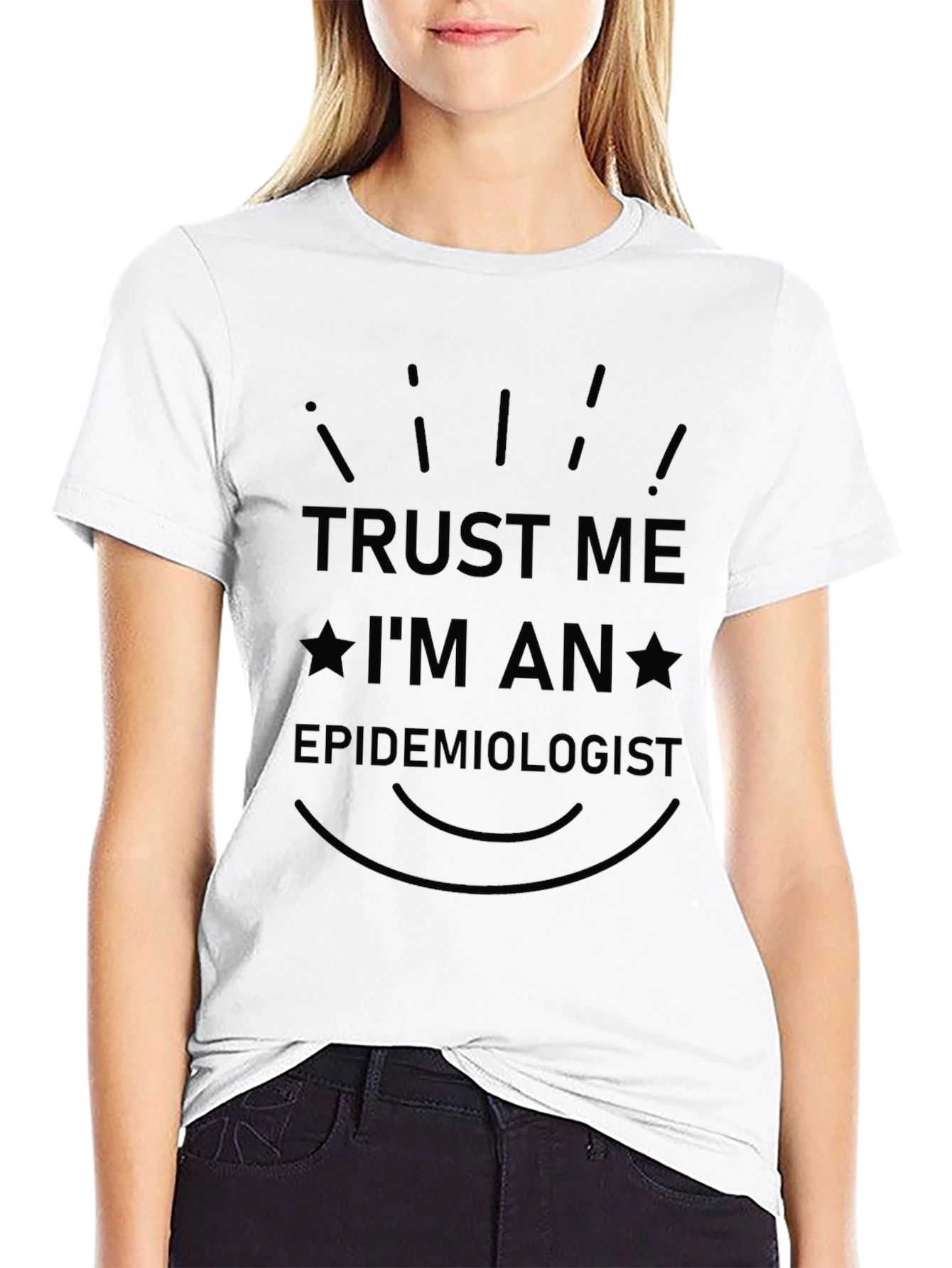 Camiseta Negra: Confía en Mí Soy Epidemiólogo