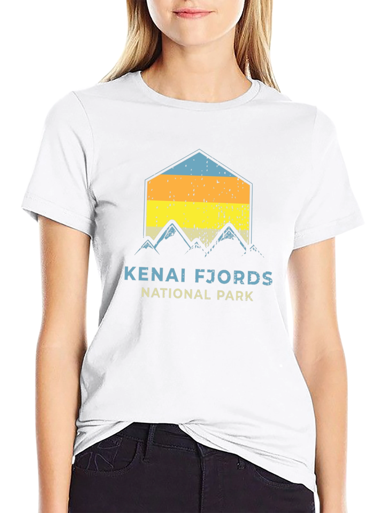 Camiseta Parque Nacional Fiordos Kenai - Diseño Retro