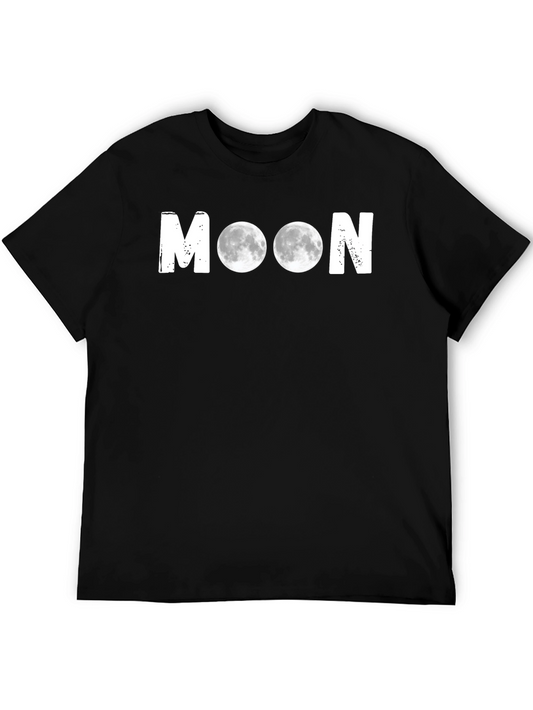 Camiseta Negra Moon Estampada